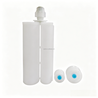 Grand tube de colle à double cartouche, baril de distribution 400 ml 1:1 PP, seringue à double baril en plastique pour distribution de liquides
