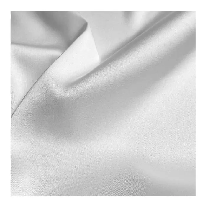 Industrie du vêtement à bas prix en fibre de polyester en soie brillante avec tissu brillant de poids moyen P07 pour vêtements pour femmes