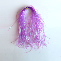 Haikewei Flaches Lametta-Fliegenbindematerial Holographische Glänzende Flash-Fasern für Angelköder & Streamer-Fliegen