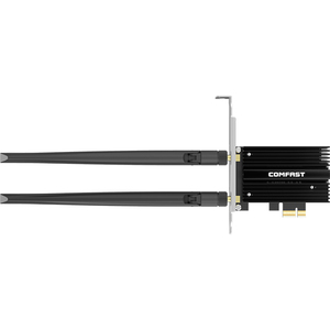 <span class=keywords><strong>Intel</strong></span> <span class=keywords><strong>AX210</strong></span> 5374Mbps อะแดปเตอร์การ์ดเชื่อมต่อเครือข่ายไร้สาย WiFi6E BT5.2ภายนอกสำหรับ PCIE-16X/4X/8X/ช่องเสียบ1X-COMFAST - Product Image 2