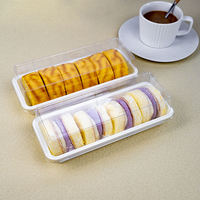 Couvercles transparents personnalisés en PET avec couleur transparente + blanche pour l'emballage de gâteau emballage blister en plastique de qualité alimentaire