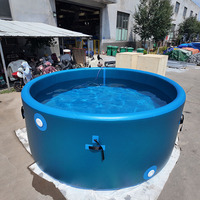 5*1,5m Aufblasbarer Umweltfreundlicher Swimmingpool für Zuhause und Draußen Faltbar Beweglich Dickes PVC Kinderfreundlich