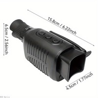 Monoculaire de vision nocturne à imagerie thermique R7 10X avec zoom numérique, écran 1,54', vidéo 2K, 7 niveaux de luminosité, portée de 300 m pour la chasse