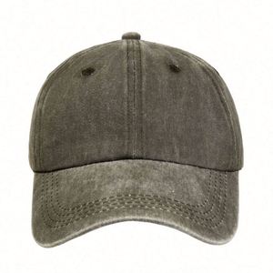 Gorras de Béisbol Lisas de Color Sólido Personalizadas al por Mayor para Hombre, Gorras de Estilo Dad Hat sin Estructura con Bordado en Algodón Lavado - Product Image 3