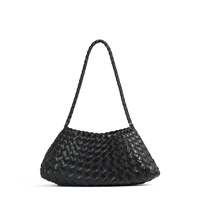 Sac bandoulière polyvalent en PU tressé à la main de style coréen pour femme - Nouveau modèle 2026