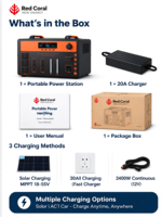 Centrale Électrique Portable OEM 2400W 2500Wh au Lithium Fer Phosphate, Générateur Solaire à Onde Sinusoïdale Pure pour Camping-Car, Voyage, Extérieur et Urgences
