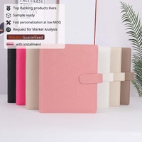 Agenda Yihe Luxe A5, la Más Vendida, Planificador de Presupuesto con Anillas Doradas de 35 mm, Encuadernación de Cuero Suave con Logotipo Personalizado