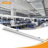 Garantie 5 ans, usage commercial, 30W 43W 58W 180 Lm/W, protection contre les surtensions 2KV, installation rapide, durée de vie longue, DALI IK08, luminaire linéaire LED modulaire T5 T8
