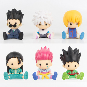 6 pièces/ensemble 7 cm <span class=keywords><strong>Hunter</strong></span> <span class=keywords><strong>Hisoka</strong></span> Figurine d'action Cartoon Killua Zoldyck Figurine en PVC - Product Image 1