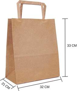 Bolsa de Papel Kraft Negra Personalizada al por Mayor, Ecológica, para Ropa - Product Image 2