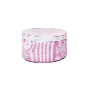 Lot de 20 trousses à boutons en seersucker pour bijoux et cosmétiques, collection GA ronde, étui <span class=keywords><strong>rose</strong></span> et bleu marine, organisateur créatif de boutique DOMIL1566 - Product Image 3