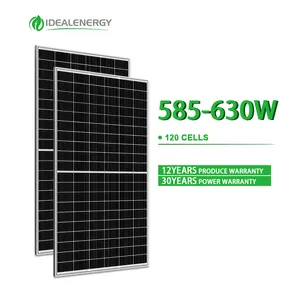 IDEAL 580watts 600w 610w 640w 650w paneles de energía solar 580w 585w 590w 600w tier1 indonesia para venta en Egipto en Marruecos
