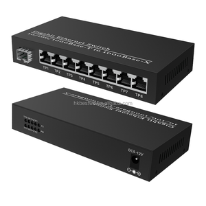 ตัวแปลงสัญญาณใยแก้วนำแสง 1000M SFP พร้อมช่องเสียบไฟเบอร์ SFP 1 ช่อง และช่องแปลงสัญญาณ RJ45 8 ช่อง สำหรับเชื่อมต่ออีเธอร์เน็ต - Product Image 1