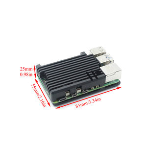 Carcasa de Protección de Refrigeración de Aleación de Aluminio para Raspberry <span class=keywords><strong>Pi</strong></span> con 1 Ventilador PWM para Raspberry <span class=keywords><strong>Pi</strong></span> 5 - Product Image 1
