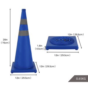 Ucuz Fiyatlı Dayanıklı Yansıtıcı Yol Uyarı Esnek Kullanımlı Katlanabilir Trafik Güvenlik Konileri - Product Image 4