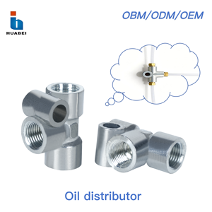 Valvola Distributrice di Olio in Lega di Zinco a 2-4 Vie di Varie Dimensioni per Sistemi di Lubrificazione - Product Image 1