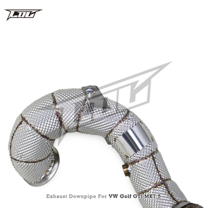 Tuyau de descente pour VW <span class=keywords><strong>GOLF</strong></span> <span class=keywords><strong>7</strong></span>/<span class=keywords><strong>7</strong></span>.5 MK7/MK7.5 <span class=keywords><strong>GTI</strong></span> 2.0T 2014-2020 Tuyau d'échappement en acier inoxydable Système d'échappement de voiture - Product Image 3