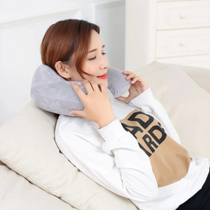 U-Shape Travel Pillow for Airplane Inflatable Neck Pillow Travel Accessories Comfortable Pillow for Sleep Home Textile Dropship - Product Image 2