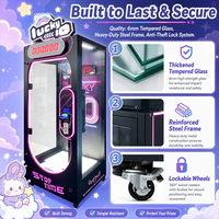 Machine de jeu d'arcade à ciseaux MAKER Custom Lucky 10 avec lumières LED pour gros cadeaux - Jeu de coupe de prix en promotion