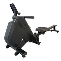 Máquina de Remo con Resistencia Magnética, 8 Niveles, Plegable, Silenciosa, con Transmisión por Correa, Monitor LCD, Entrenador de Fitness para el Hogar, Capacidad de 120 kg