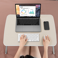 Plateau de lit ergonomique réglable avec pieds pliants, Portable, grand espace, bureau d'étude, table pour ordinateur Portable, canapé-lit
