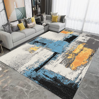 Tapis de salon de luxe en velours cristal, tapis de sol imperméable pour la décoration intérieure, tapis moelleux et confortable pour se tenir debout