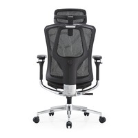 Chaise de bureau ergonomique en maille avec accoudoirs 5D articulés, support dorsal en alliage d'aluminium, design moderne pour la maison, le bureau, la chambre et le salon