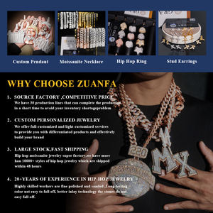 Set Collana a Catena Cubana in Moissanite VVS1 Iced Out Hip Hop da 8mm a Due File, Supera il Test del Diamante, di Grande Successo - Product Image 6