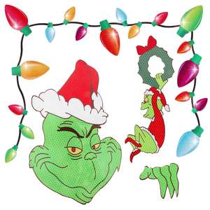 Imán Reflectante para Coche con Diseño de Grinch Navideño 2024, Imán Promocional para Refrigerador, Venta Caliente - Product Image 6