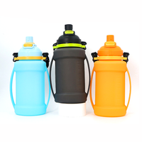 Gobelet pliable de qualité alimentaire de grande capacité 2L pour l'extérieur, tasse pliable en Tritan, isolation thermique 12-24 heures, compatible lave-vaisselle