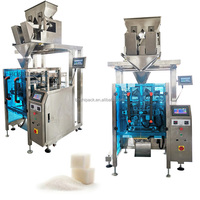 4 têtes peseur sec raisin machine d'emballage en vrac ananas séché mangue chips canneberges machine d'emballage de fruits secs