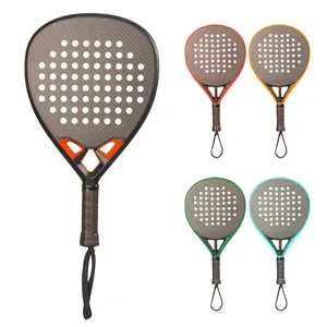 Hoge Kwaliteit Op Maat Gemaakte Populaire 18K Custom Padelbaan Paddle Tennis Full Carbon Padel Racket