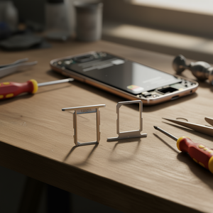 Bandeja para tarjeta SIM para Samsung Galaxy S6 G920F plateada - Product Image 3