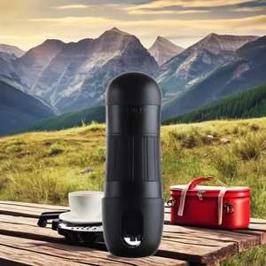 Máy pha cà phê cầm tay <span class=keywords><strong>10</strong></span> Bar Máy pha cà phê ABS Tương thích với cà phê xay & viên nang Kcup cho xe hơi sử dụng ngoài trời - Product Image 6