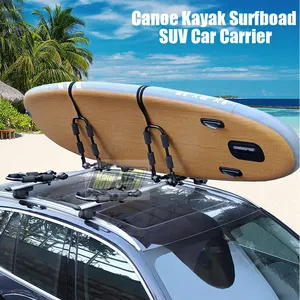 Oem/ODM Logo Viajes al aire libre Offroad Suv Car Auto Techo Universal Plegable Tabla de esquí Tabla de surf Canoa Kayak Carrier Rack