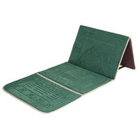 Tapis de prière islamique moderne pliable en flanelle antidérapant avec dossier et poche, mousse épaisse, idéal pour le voyage, personnalisable avec logo – Vente chaude