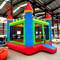 Structure gonflable commerciale à prix abordable avec toboggan aquatique et château rebondissant pour enfants