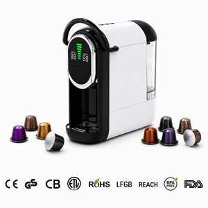 Machine à café intelligente numérique multi-compatible pour Nespresso, <span class=keywords><strong>Dolce</strong></span> <span class=keywords><strong>Gusto</strong></span>, K Cup, café moulu, machine à expresso domestique - Product Image 1