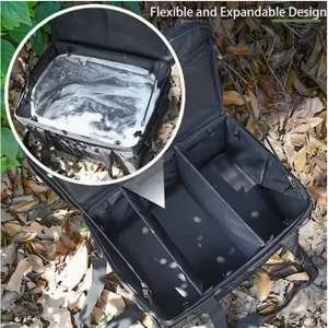 Borsa da Picnic Pieghevole con Divisori, Contenitore Portatile per Attrezzi da Esterno e Multi-Tasca per Utensili da Campeggio per Gite - Product Image 5