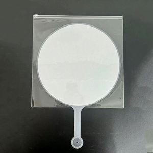 Nouvelles pochettes transparentes en PVC pour éventails, forme cercle, avec logo personnalisé, pour protéger les éventails, formes multiples - Product Image 3