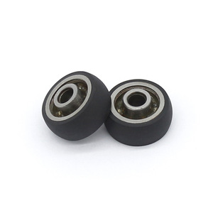 OEM Mở 624 Mang Sheave 624RS Ròng Rọc 4X16.5X7 Mét Chrome Thép PU Polyurethane Bánh Xe Nhựa - Product Image 2