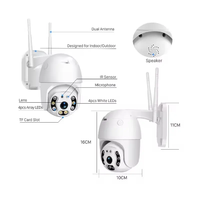 Cámara de Seguridad WiFi HD 1080P de 4MP a Todo Color con Visión Nocturna a Color 24/7 y Audio Bidireccional para Monitoreo Perimetral en Exteriores