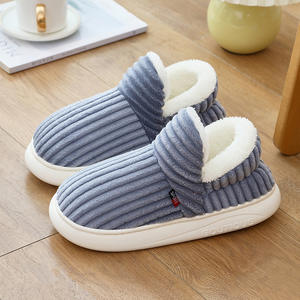 Chaussons d'hiver doux et chauds pour femmes, antidérapants, pour l'intérieur et l'extérieur, en coton, vente en gros, chaussures de maison - Product Image 4