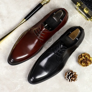 Zapatos de Hombre de Cuero de Nuevo Estilo, Elegantes Zapatos Británicos de Negocios para Hombre, Calzado Formal Versátil, Zapatos Duraderos con Cordones - Product Image 4