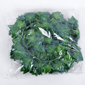 Lianes de lierre artificiel en plastique, feuillage décoratif pour la couverture de tuyaux, longueur 2M, style lierre de Virginie - Product Image 3