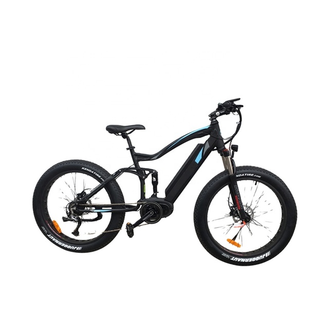 8-Speed Gears Central Motor Electric Quad Bike 1000W Lithium Battery Aluminum Alloy Frame Disc Brake Electronic