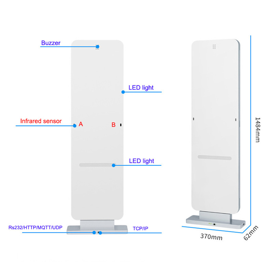 Warehouse Alarm Anti Theft Systems Library School Security Gate UHF RFID Gate Re