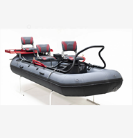 Precio Económico Balsa Inflable Autovaciante de PVC con Drop Stitch para 3 Personas, para Remo o Pesca con Mosca en Río, con Marco de Aluminio