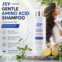 OEM ODM Label Pribadi 500ml Sampo Asam Amino Jahe Berbasis Tumbuhan Pengontrol Minyak Perawatan Kulit Kepala Penambah Volume Perawatan Rambut untuk Semua Jenis Rambut