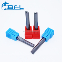 2 Fresas rectas de carburo de tungsteno para grabado CNC en madera, herramienta de corte y tallado de MDF BFL